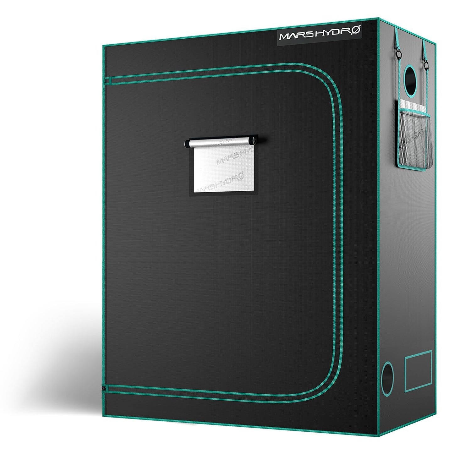 MARS HYDRO 2x2 Advanced Grow Tent, 24"x24"x55" High Reflective Mylar 1680D for Hydroponics Indoor Plant Growing, with Observation Window,Floor Tray and Smooth Zipper for TS600/TS1000