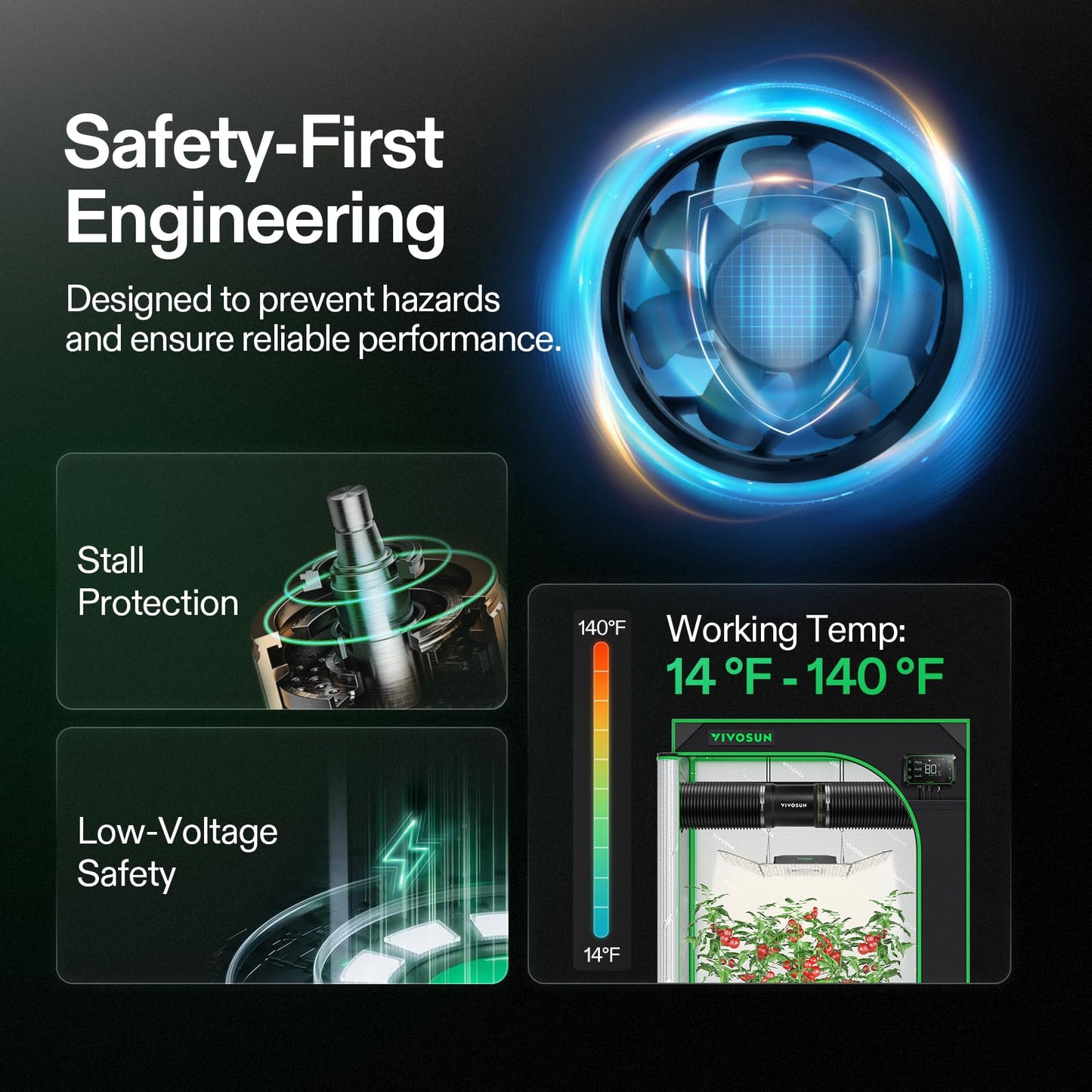 VIVOSUN 6 Inch Inline Duct Fan 240 CFM, HVAC Exhaust Ventilation Fan with Low Noise for Basements, Bathrooms, Kitchens and Attics, Silver