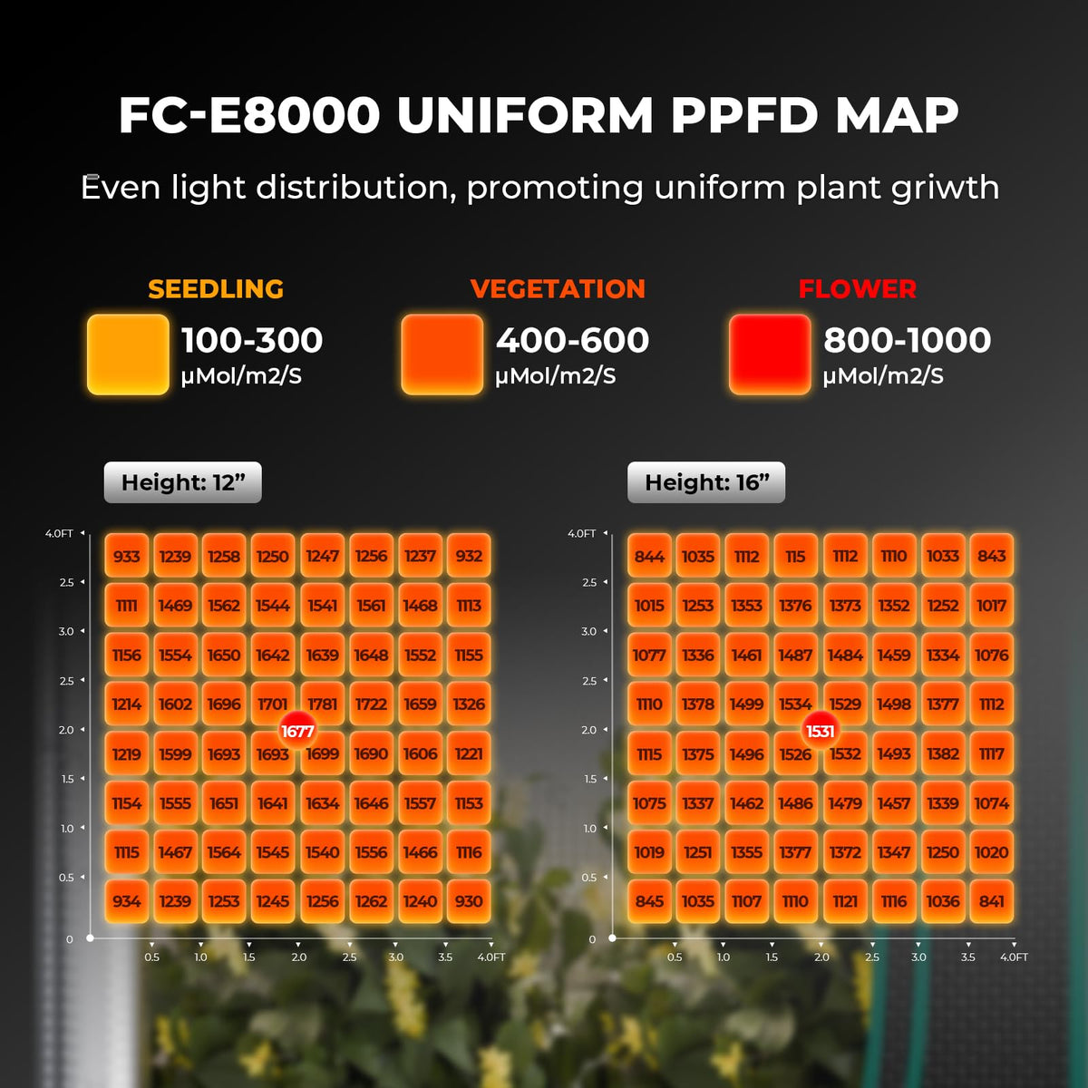MARS HYDRO FC-E Series Grow Lights, Multiple Coverage Options