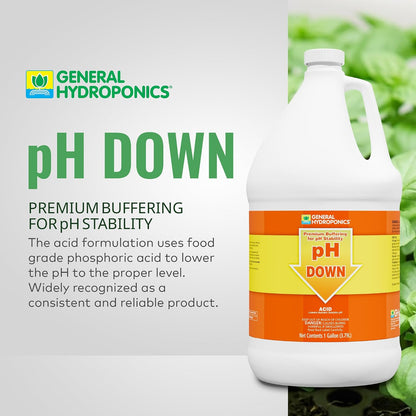 General Hydroponics pH Adjusters, Up and Down Options