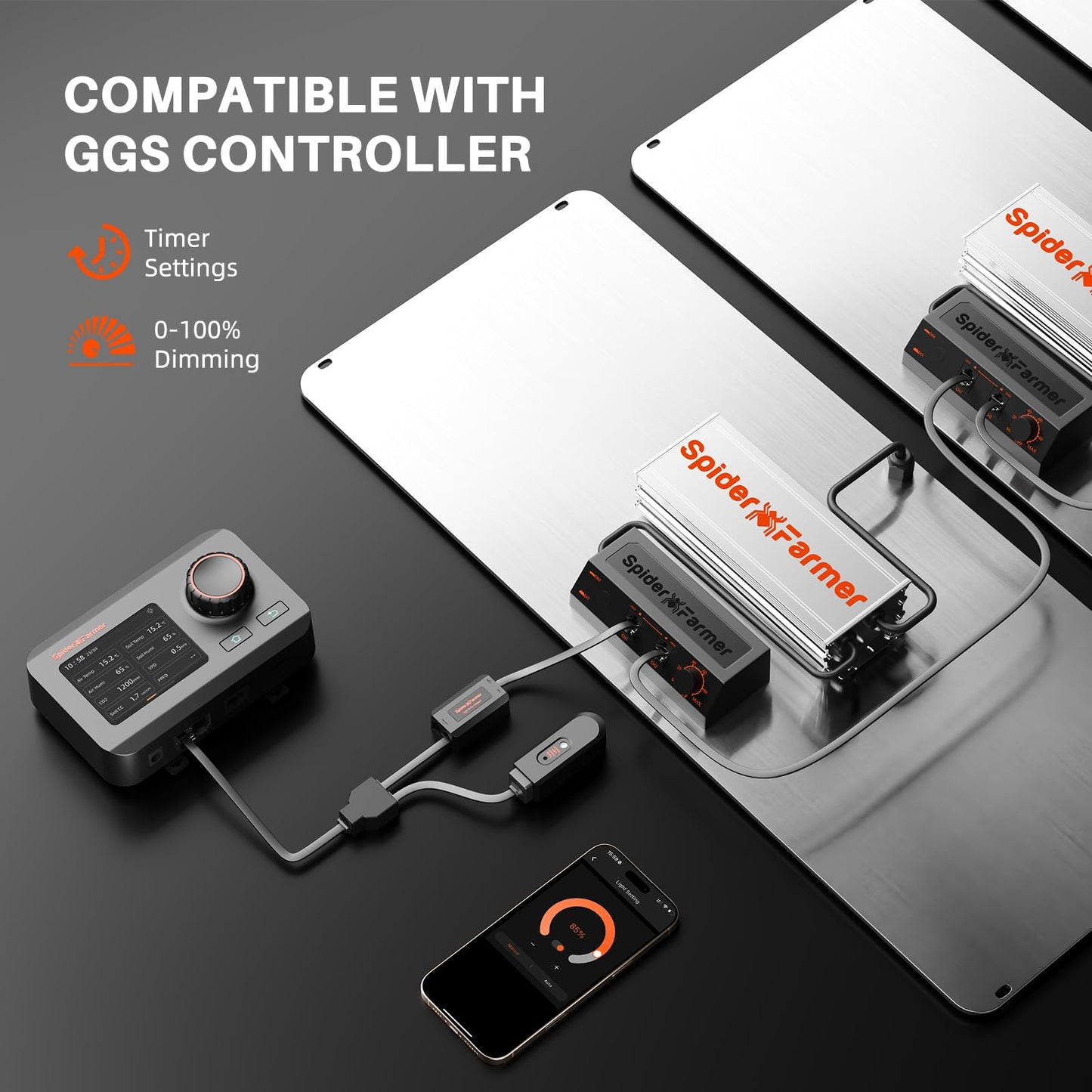 Spider Farmer SF4000, Samsung LM301H EVO Led Grow Light, Full Spectrum Plant Lights, 450W Dimmable & High Efficiency & Deeper Penetration Commercial Lamps for Seedling Veg & Bloom in 4x4 Grow Tent