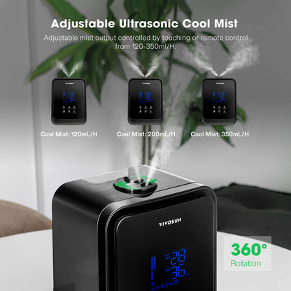 VIVOSUN Mist Humidifiers, Model and Capacity Options