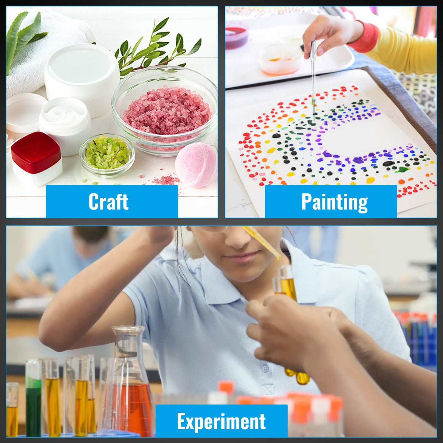 [Heart Style] Vabiooth 50Pcs 4mL Cupcakes Disposable Plastic Transfer Pipettes Liquid Dropper for Chocolate or Strawberries Cupcakes, Ice Cream, Mini Cakes, Waffles, Children's Painting