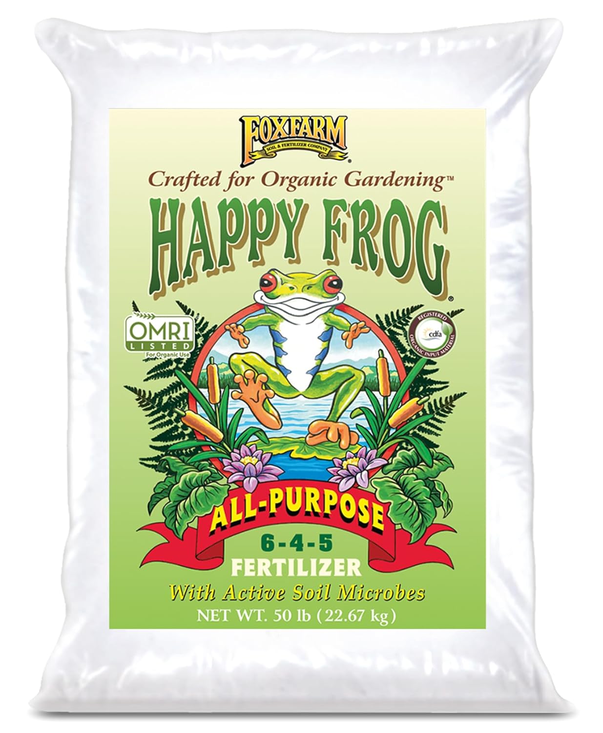 FoxFarm Happy Frog All Purpose Fertilizer 50 lb Bag