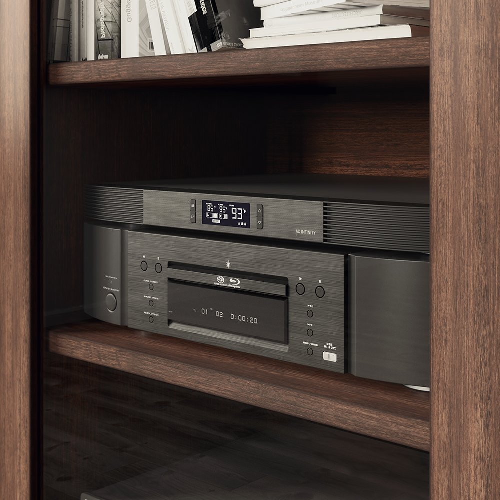 AC Infinity AIRCOM T10, Quiet Cooling Blower Fan System 17" Front-Exhaust, for Receivers, Amps, DVR, AV Cabinet Components, Compatible with Digital Video Recorder