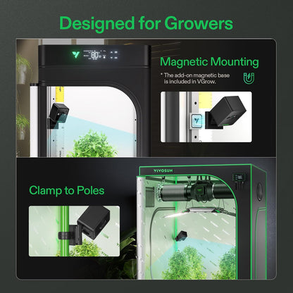 VIVOSUN GrowCam C4, 2K QHD WiFi Smart Camera for Grow Tent & Smart Grow Box