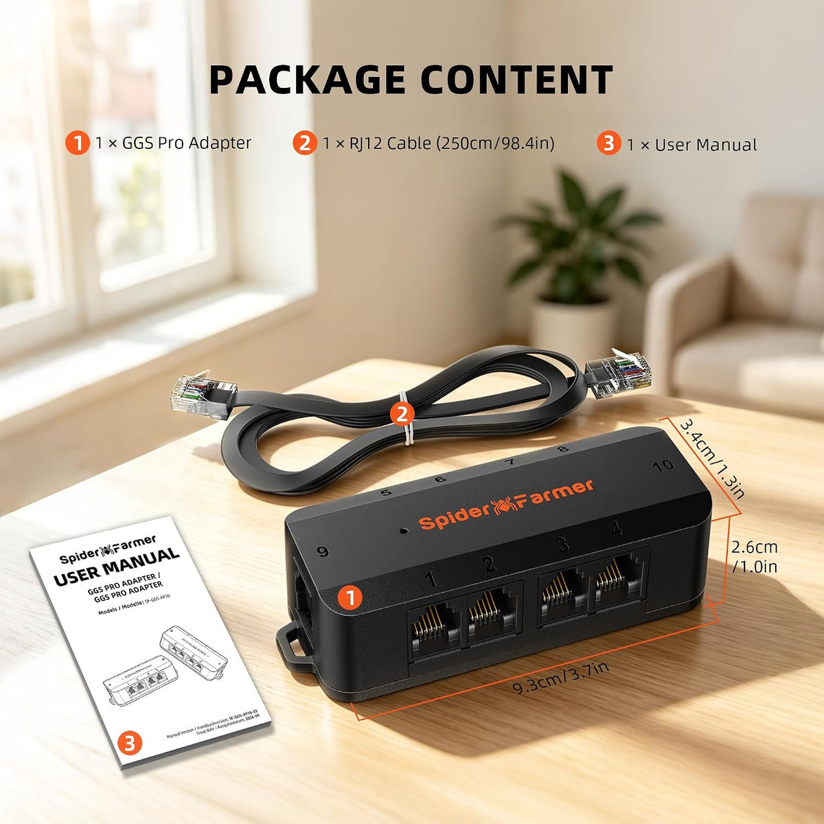 Spider Farmer GGS Pro Adapter Grow System Universal Ten-Port Expansion Hub