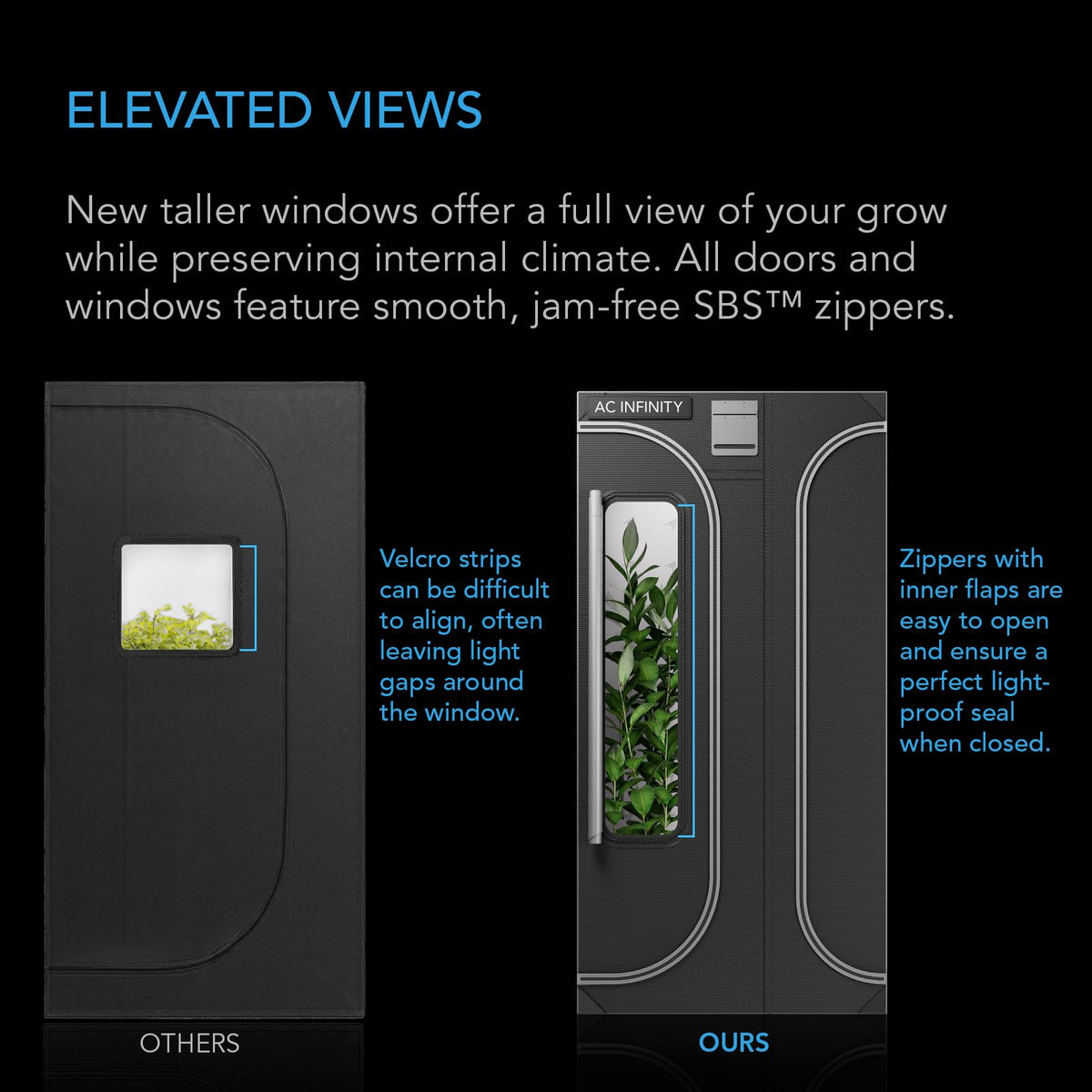 AC Infinity CLOUDLAB Grow Tents, Size and Layout Options