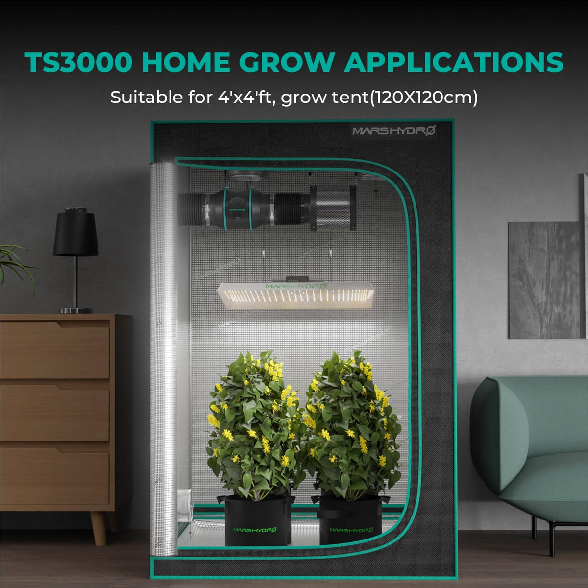 MARS HYDRO LED Grow Lights, Multiple Panel Sizes
