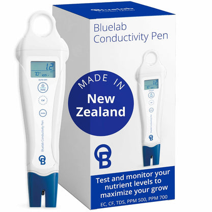 Bluelab PENCON Conductivity Pen and Digital TDS Meter, Water Tester for Temperature and Nutrient (CF, EC, PPM 500, PPM 700), TDS Testing Kit for Hydroponic System and Indoor Plant