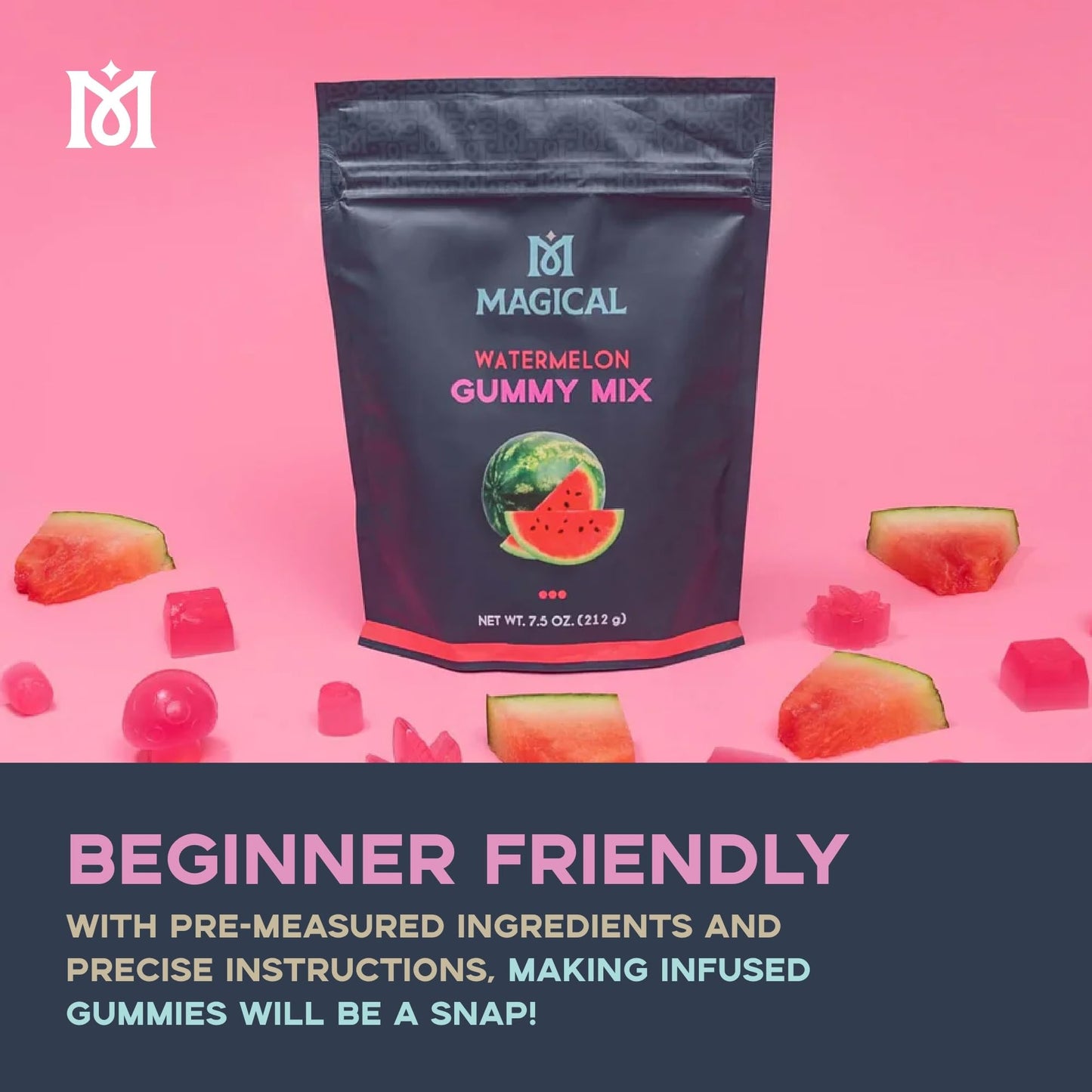 Magical Butter Normal Gummy Mix 4 Pack – Watermelon & Orange – Easy, Warm-Water Candy Mix for Homemade Gummies