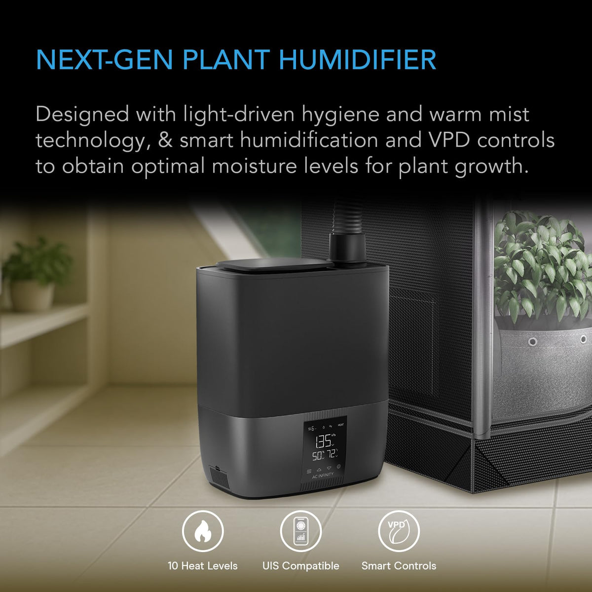 AC Infinity CLOUDFORGE Plant Humidifiers, Multiple Capacities