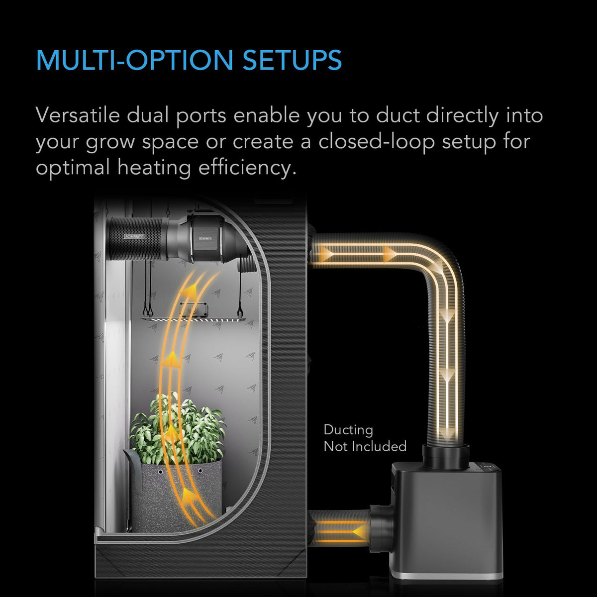 AC Infinity THERMOFORGE Heaters and Hose Accessory Options