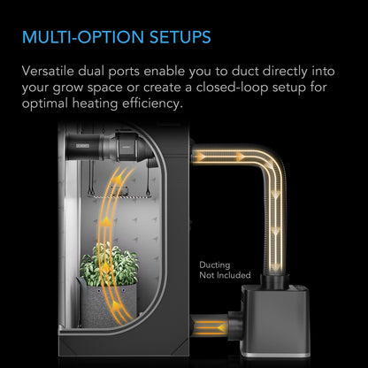 AC Infinity THERMOFORGE Heaters and Hose Accessory Options