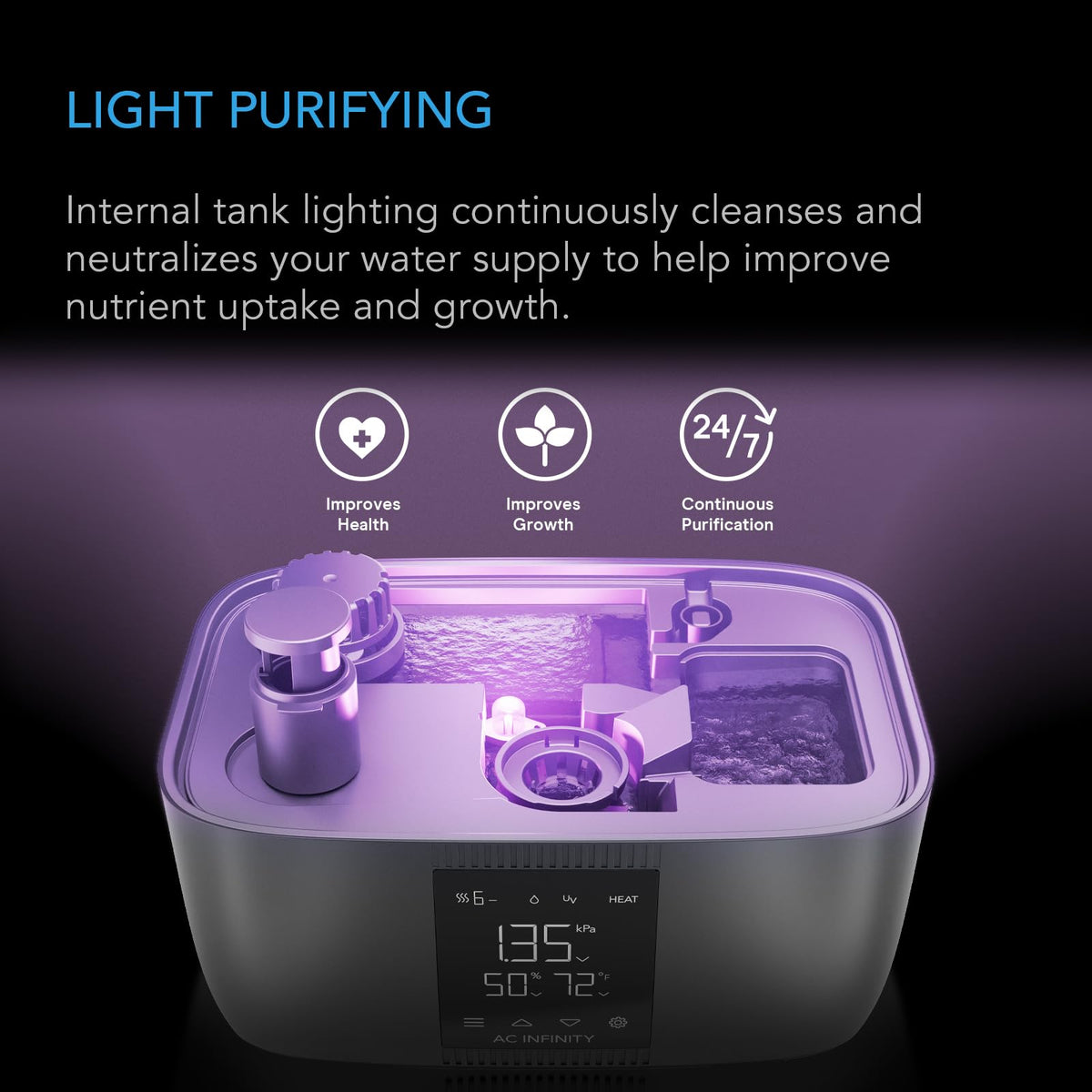 AC Infinity CLOUDFORGE Plant Humidifiers, Multiple Capacities