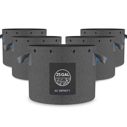 AC Infinity Fabric Grow Pots, Multiple Capacities