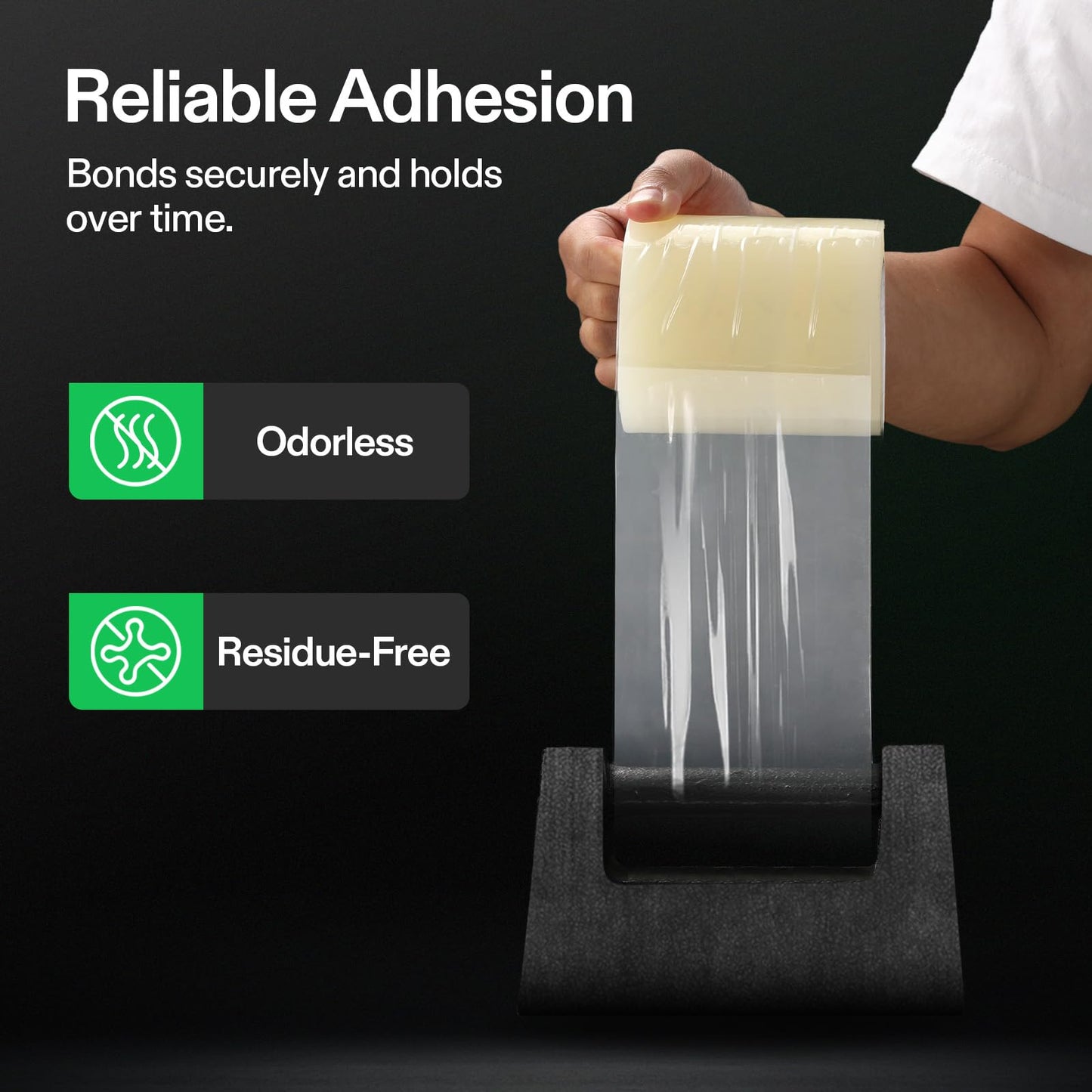 VIVOSUN Greenhouse Repair Tape, 6.3 mil 3" x 108' Weatherproof Clear Poly Patch Tape, Heavy Duty Greenhouse Sheeting Coverings Film Tape for Plastic Sheeting and Tents