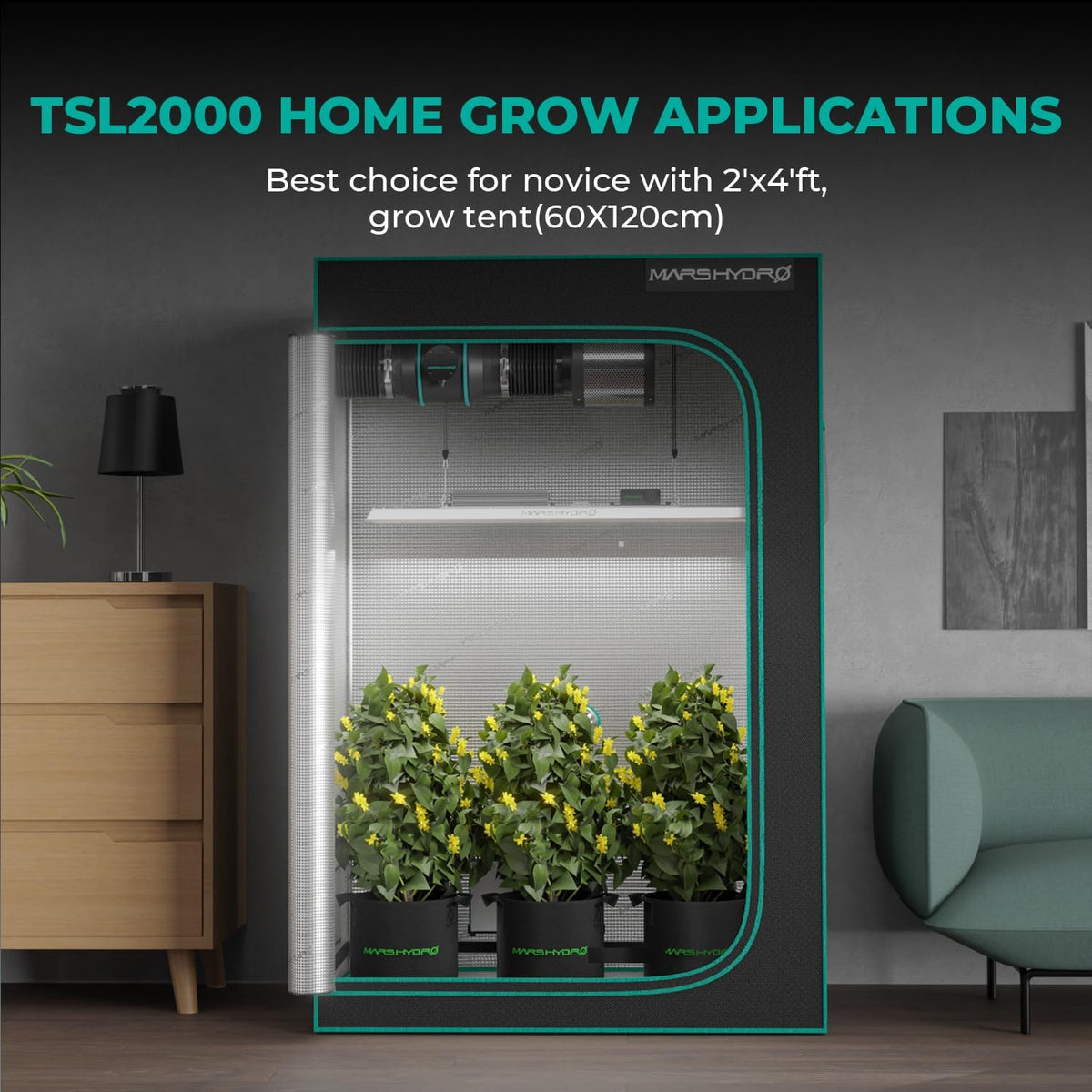 MARS HYDRO LED Grow Lights, Multiple Panel Sizes