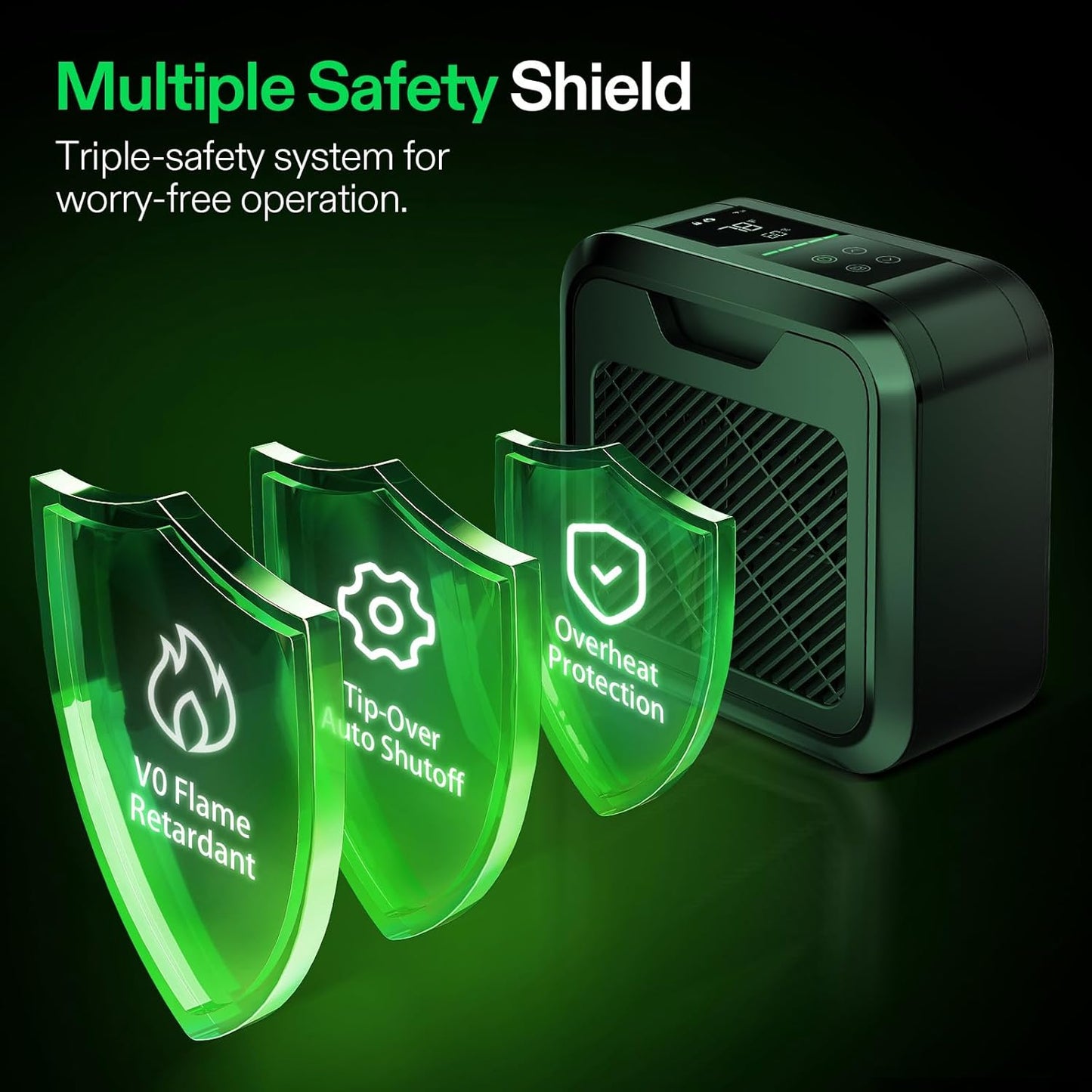 VIVOSUN AeroFlux Smart Grow Tent Heater with Thermostat, 700W PTC Heating, Compact & Portable with VPD, APP Control & Overheat Protection, Included Extension Hose for Grow Tents, Rooms, Greenhouses