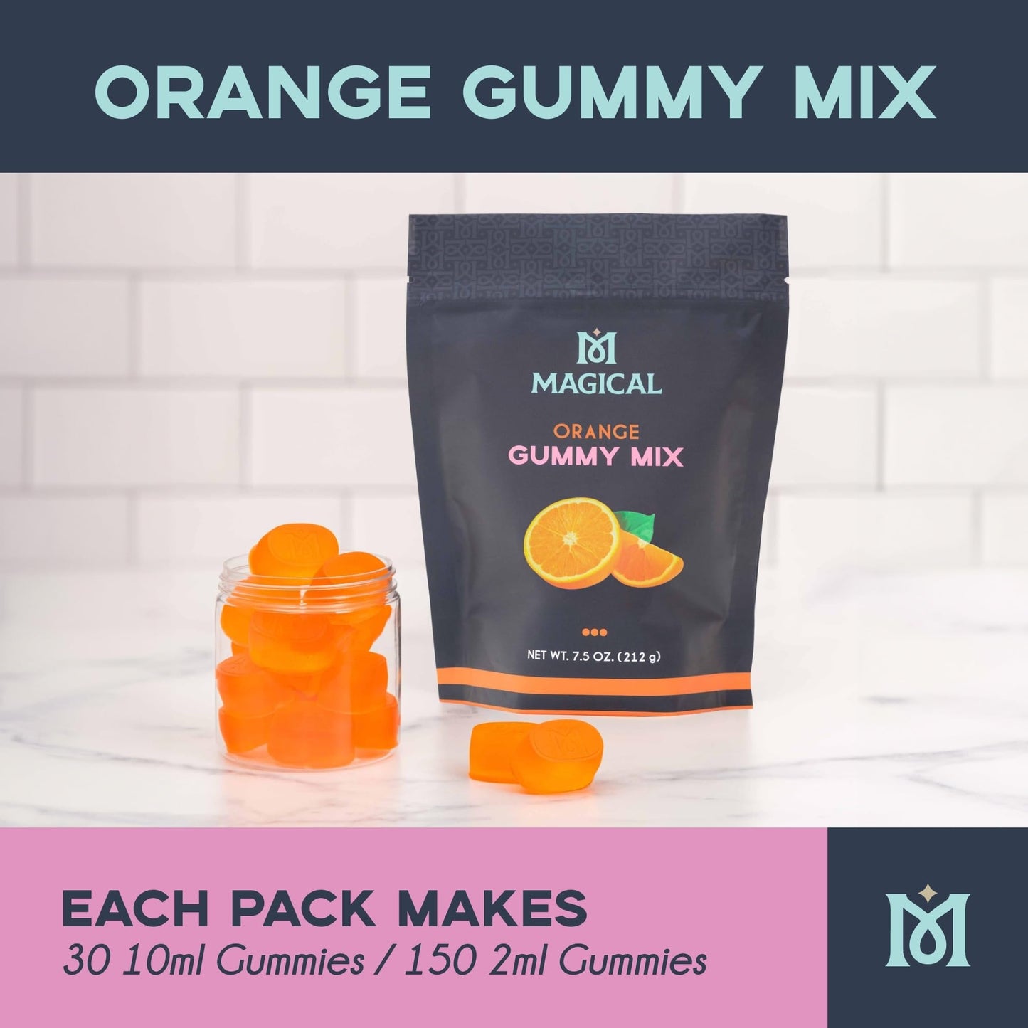 Magical Butter Normal Gummy Mix 4 Pack – Watermelon & Orange – Easy, Warm-Water Candy Mix for Homemade Gummies