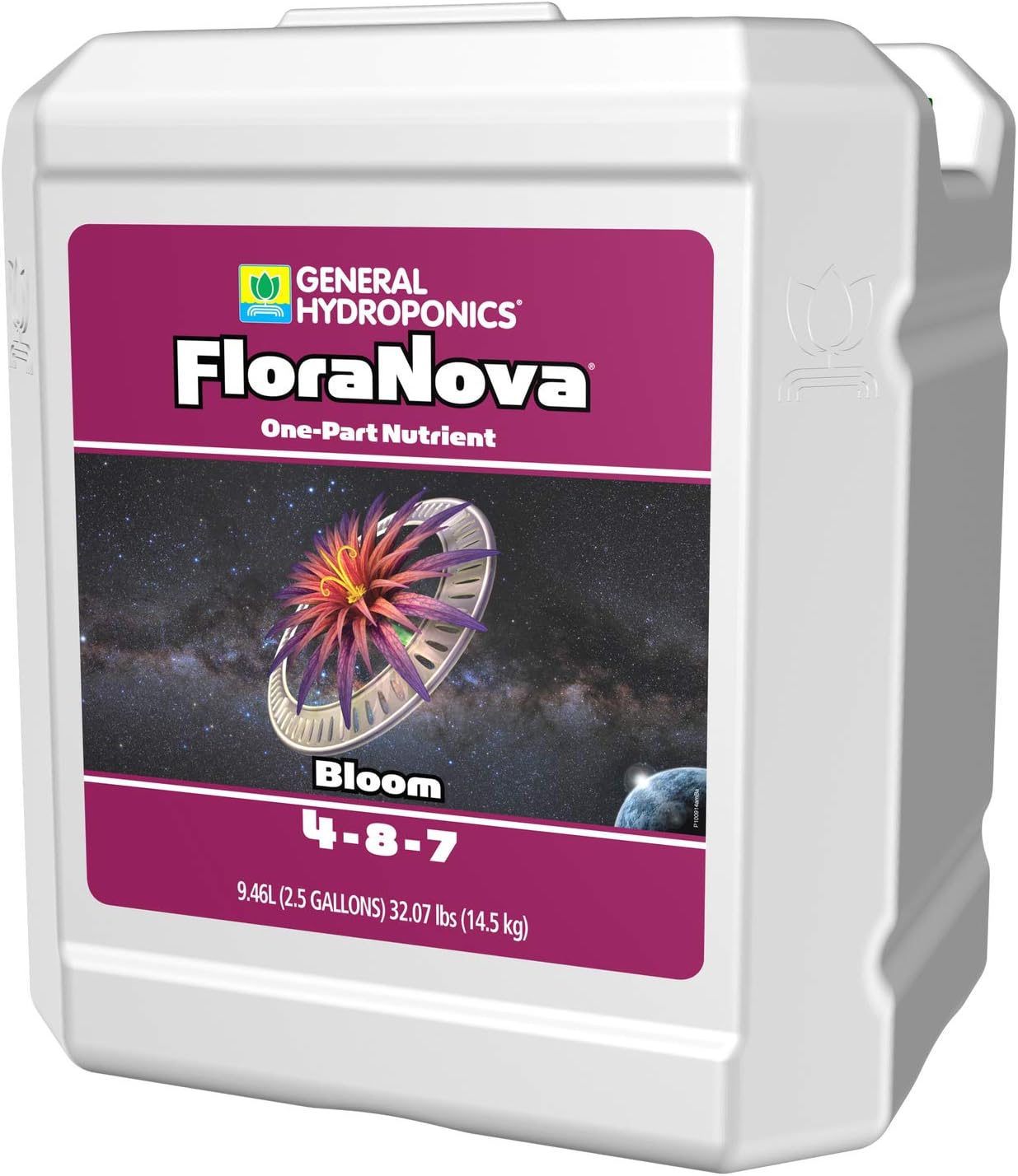General Hydroponics FloraNova Grow 7-4-10, Robust Strength of Dry Fertilizer But in Rapid Liquid Form, Use for Hydroponics, Soilless Mixtures, Containers & Garden Grown Plants, 1-Quart