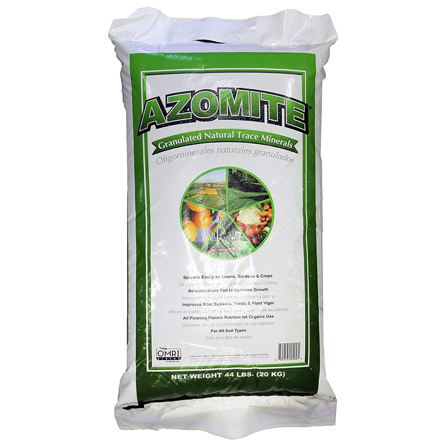 Azomite Organic Fertilizer - OMRI Certified - Granulated Natural Trace Minerals Soil Conditioner & Fertilizer For Healthier Plants Improved Soil Texture Increased Crop Yields Best For Ecosystem