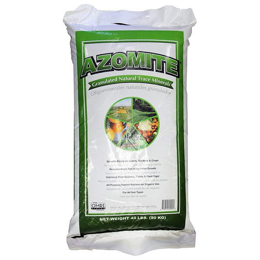 Azomite Organic Fertilizer - OMRI Certified - Granulated Natural Trace Minerals Soil Conditioner & Fertilizer For Healthier Plants Improved Soil Texture Increased Crop Yields Best For Ecosystem