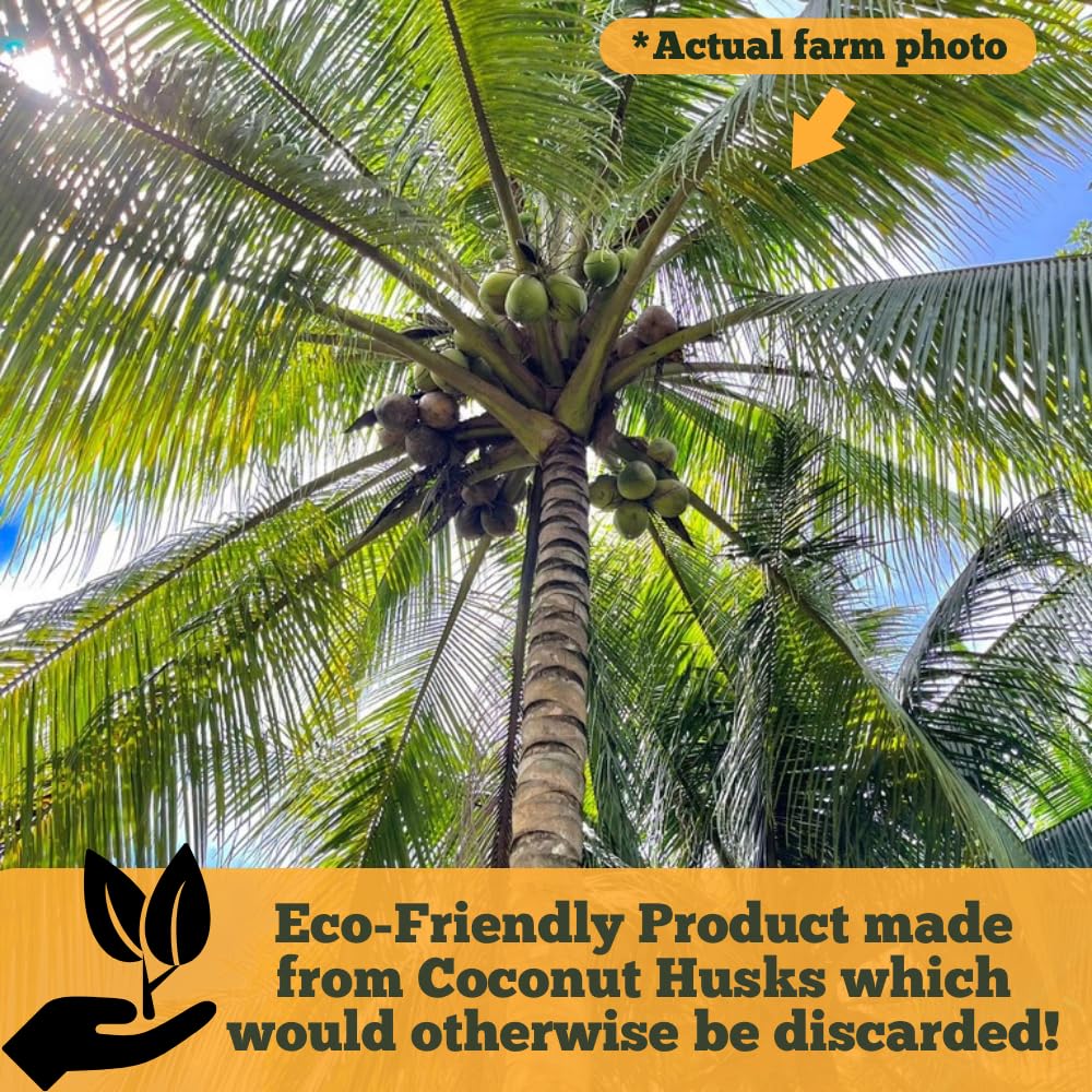 Happy Trees Coco Coir Loose Coconut Fiber Growing Medium, Potting Mix, Seed-Starting, Premium Quality, Triple-Washed for Low Salt/EC, pH Balanced, Peat-Free, OMRI Organic, 50L (1.8 cu.ft.)