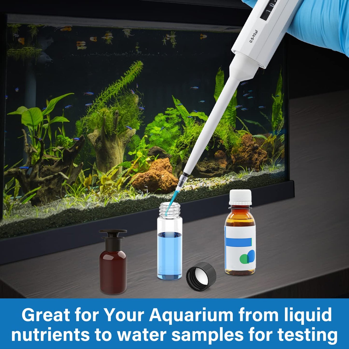 FOUR E'S SCIENTIFIC 100uL-1000uL High-Accurate Single-Channel Manual Adjustable Variable Volume Pipettes