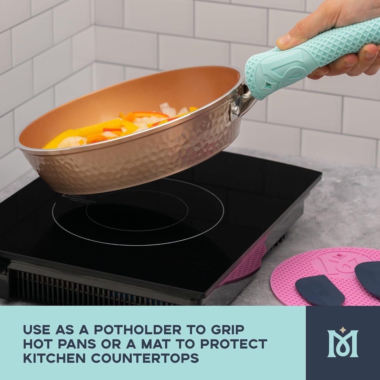 Magical Butter Magical Trivet Mats - Durable Silicone Mats for Carrying Trays, Molds & More - Easy-to-Clean & Dishwasher Safe Silicone Mats - Versatile for Drying Mats, Potholders & More (Pack of 3)