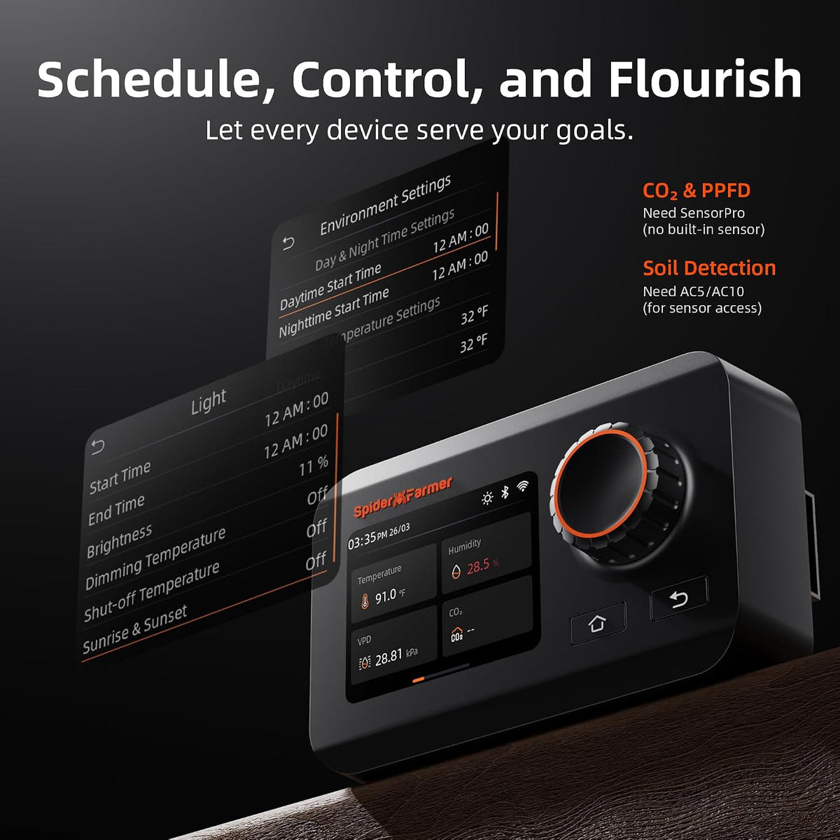 Spider Farmer GGS Controller Kits Automatic Grow Environmental Controller