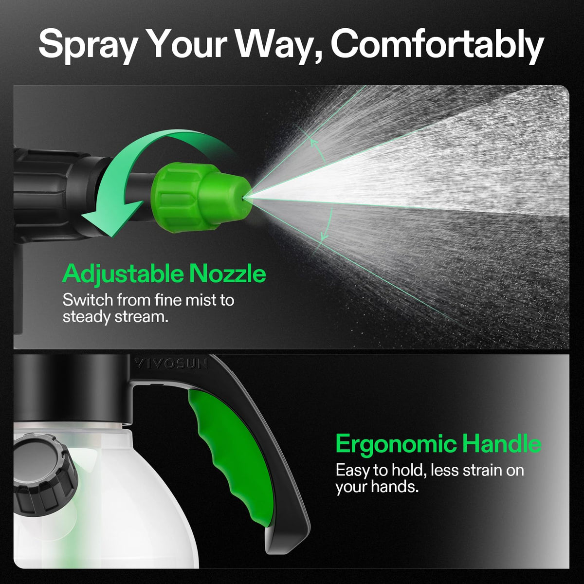 VIVOSUN Hand Pump Sprayers, Size and Pack Options