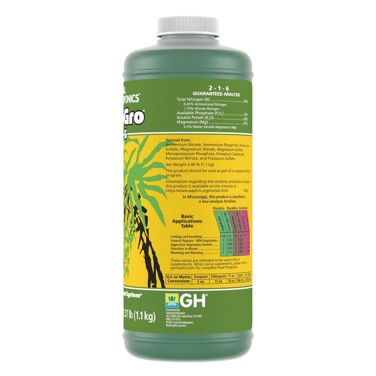 General Hydroponics FloraMicro, 1 Gallon