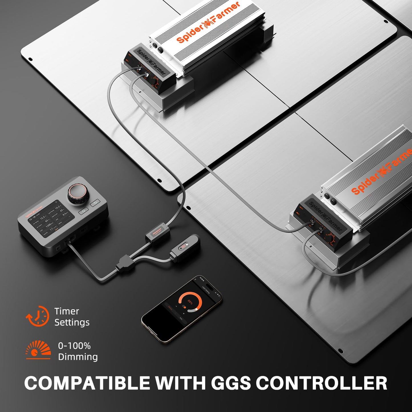 Spider Farmer SF4000, Samsung LM301H EVO Led Grow Light, Full Spectrum Plant Lights, 450W Dimmable & High Efficiency & Deeper Penetration Commercial Lamps for Seedling Veg & Bloom in 4x4 Grow Tent