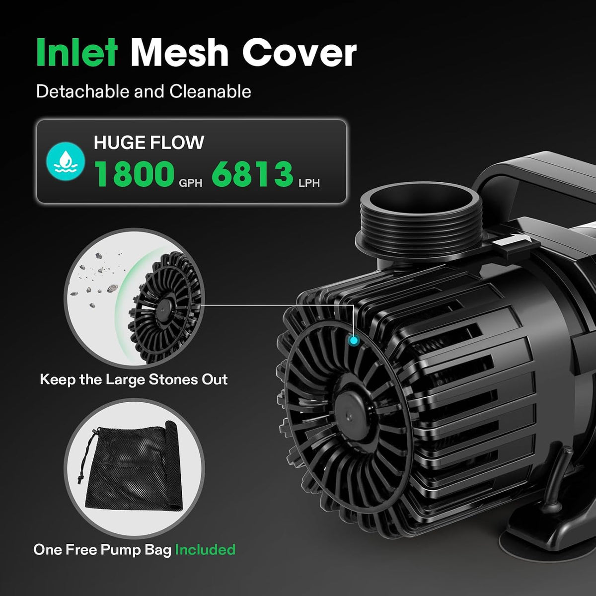 VIVOSUN Submersible Water Pumps, Multiple Flow Options