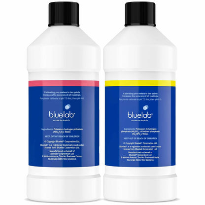 Bluelab pH 4.0 + 7.0 Calibration Solution Kit (500 ml Each)
