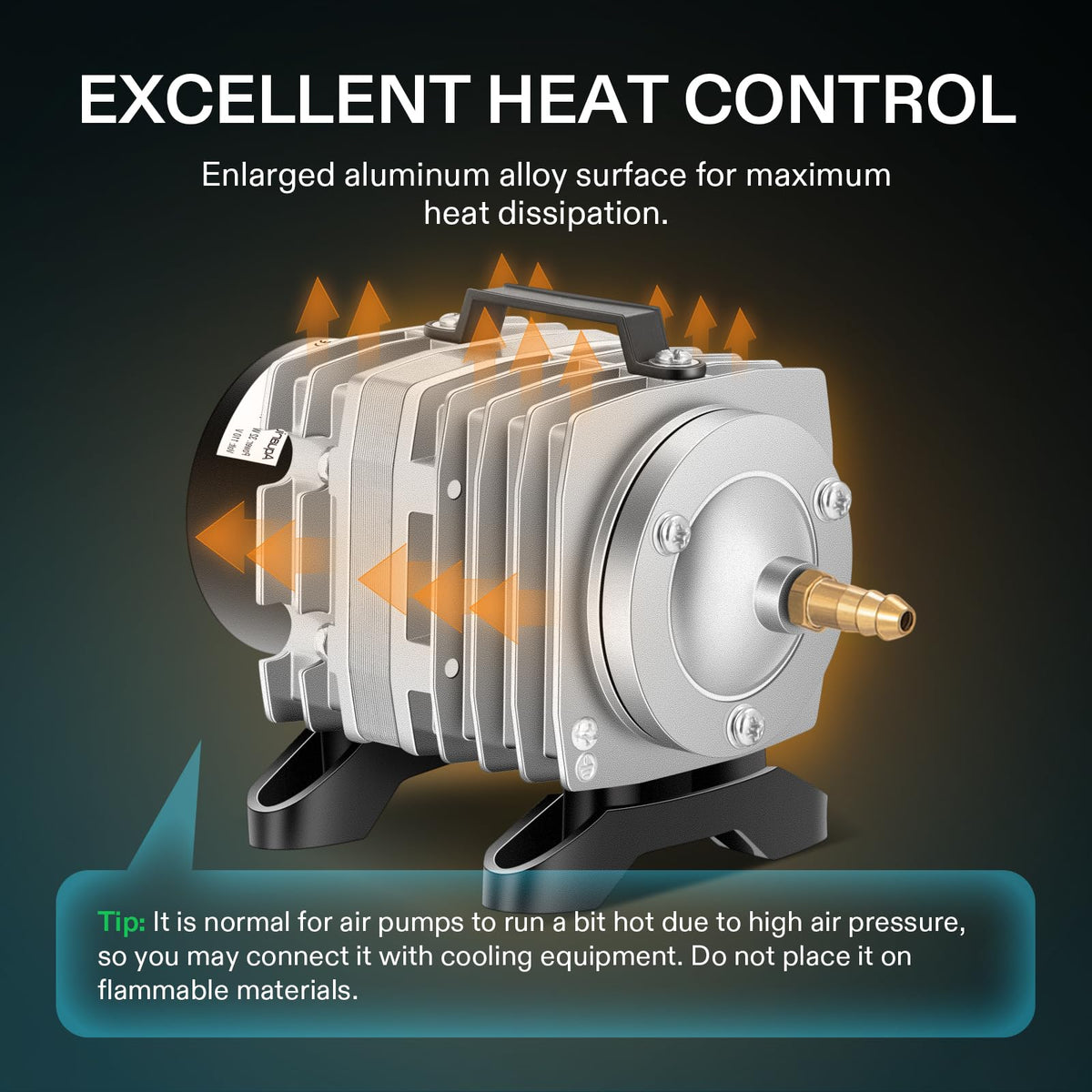 VIVOSUN Aquarium Air Pumps, Multiple Flow Options