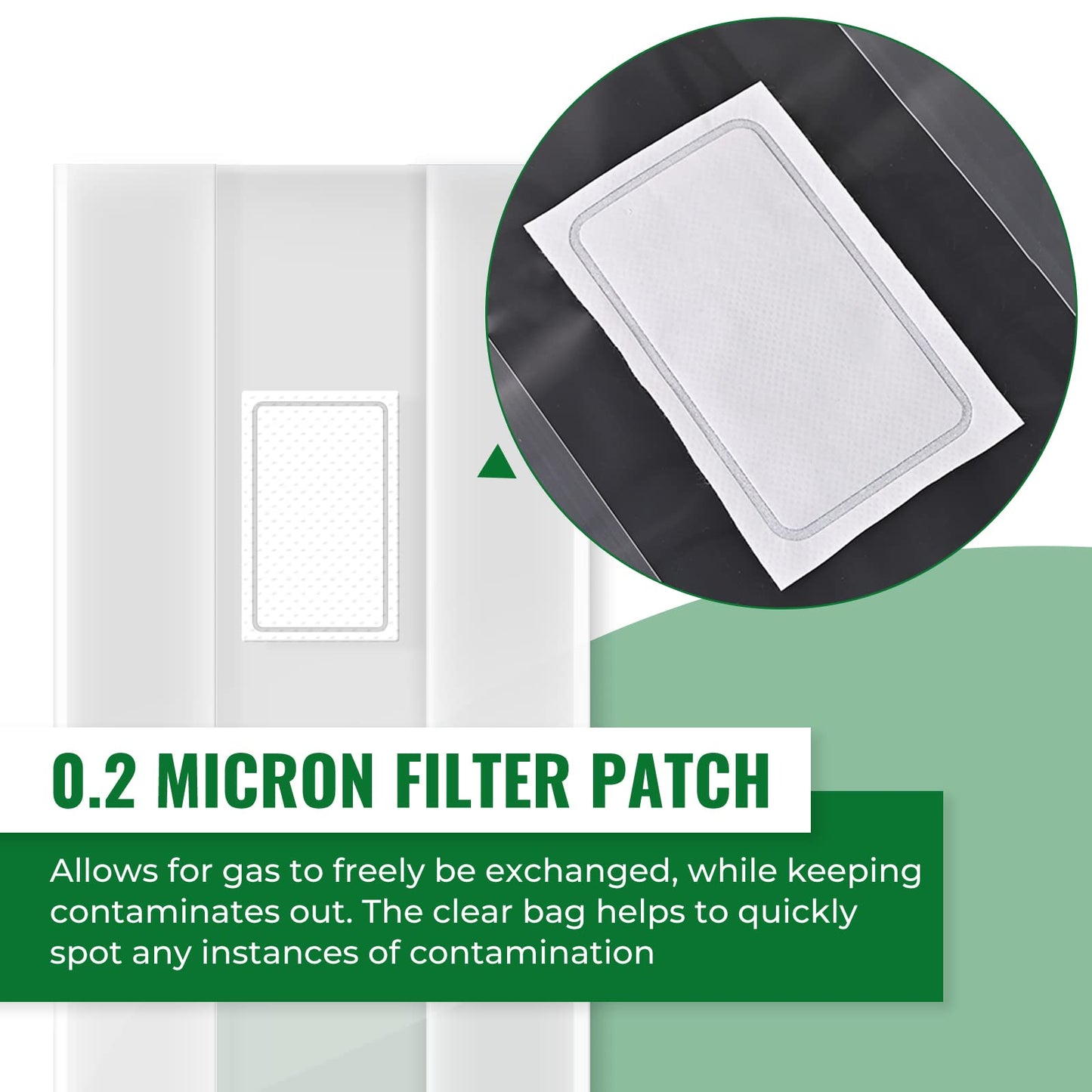 25 Packs 6 Mil Mushroom Grow Bags, Thick Spawn Bags 5" X 8" X 20" with 0.2 Micron Filter Breathable Autoclavable Durable Tear-Resistant