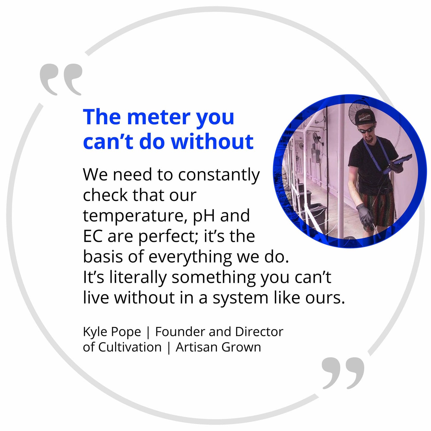 Bluelab Combo Meter for pH, Temperature & Conductivity in Water - Easy Calibration, Digital EC/TDS/PPM Tester for Hydroponics & Indoor Plants (METCOM)