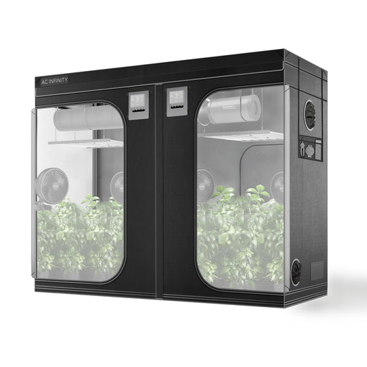 AC Infinity CLOUDLAB 816 Advance Grow Tent, 120"x60"x80" Thickest 1 in. Poles, Highest Density 2000D Diamond Mylar Canvas, 10x5 for Hydroponics Indoor Growing