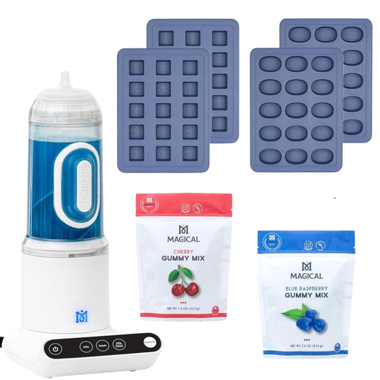 Magical Butter Gummy Kit – Quick, No-Stick Gummy Maker with Flavored Mixes & Silicone Mold – Easy Candy Making for Families & Parties