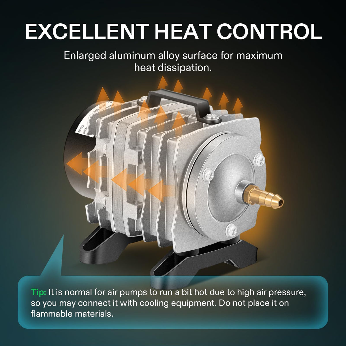 VIVOSUN Aquarium Air Pumps, Multiple Flow Options