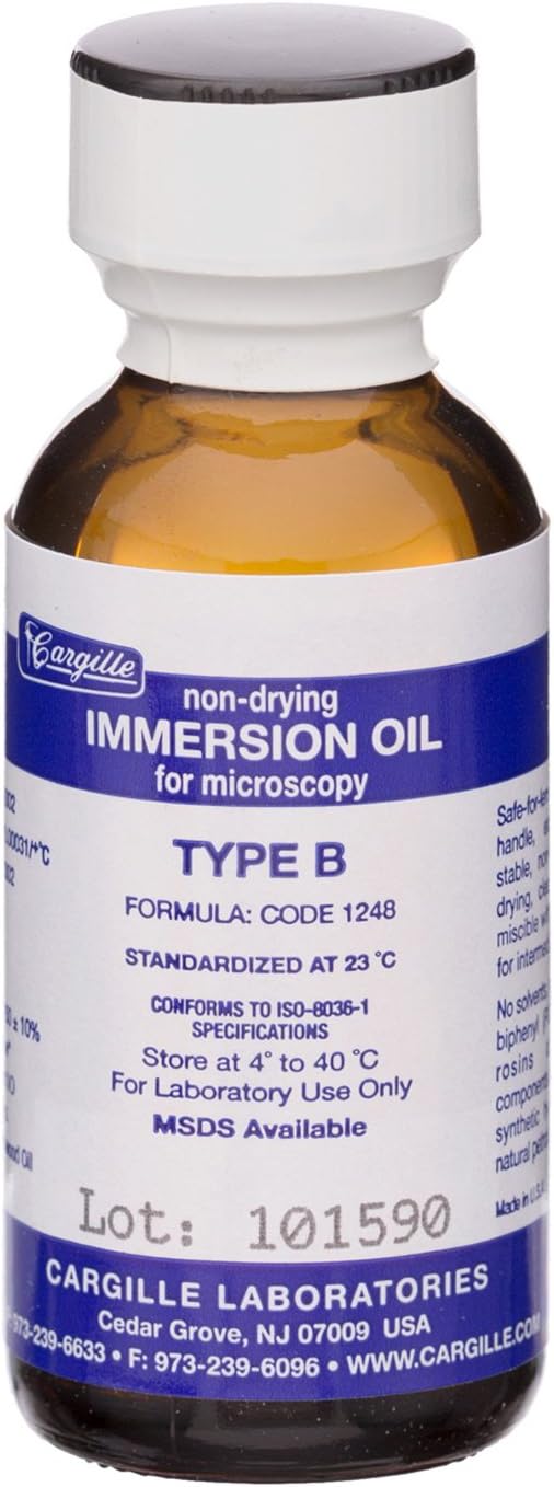 AmScope ML-B-1-A Microscope Immersion Oil, 1 Oz, 30mL