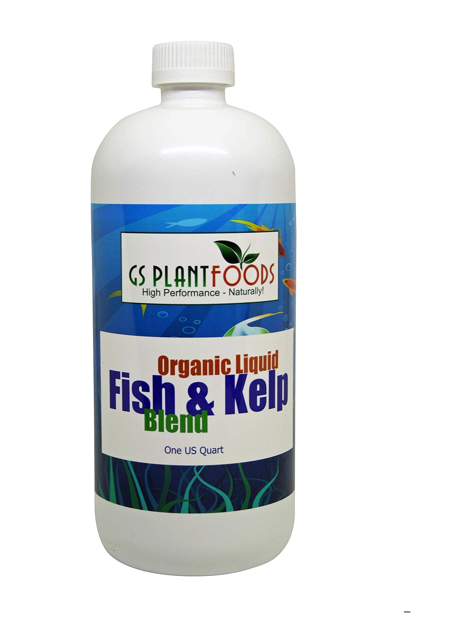 OMRI Listed Fish & Kelp Fertilizer by GS Plant Foods (1 Gallon) - Organic Fertilizer for Vegetables, Trees, Lawns, Shrubs, Flowers, Seeds & Plants - Hydrolyzed Fish and Seaweed Blend