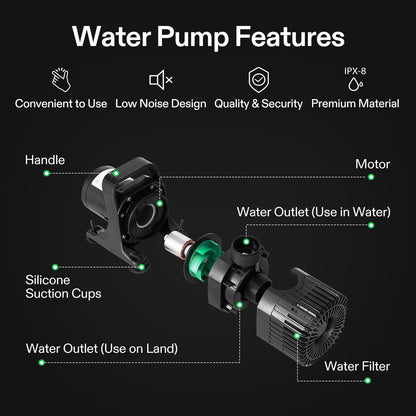 VIVOSUN Submersible Water Pumps, Multiple Flow Options