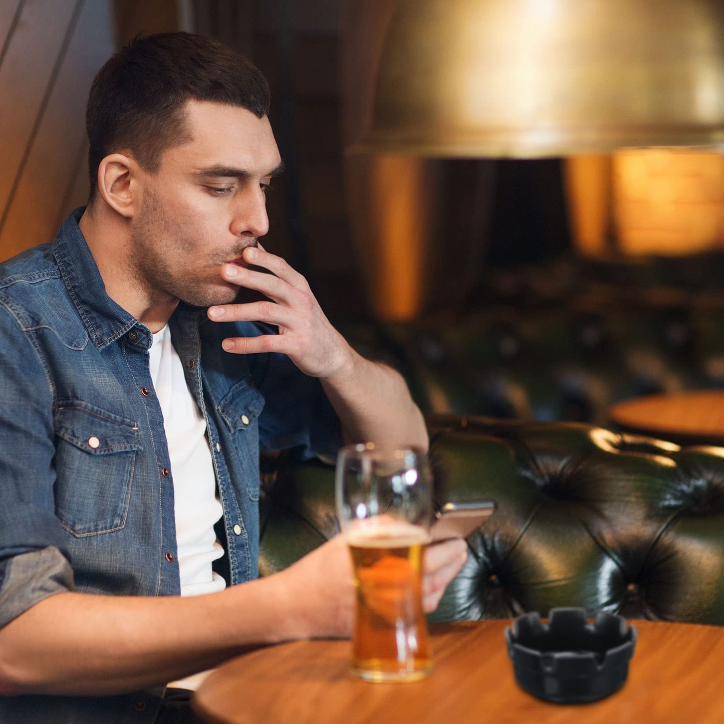 Reginary 24 Pieces 4" Ashtrays Bulk Round Ashtray Ash Tray Outdoor Ashtray Home Ashtrays for Patio Outdoor Restaurant Kitchen Table Indoor Home Decoration