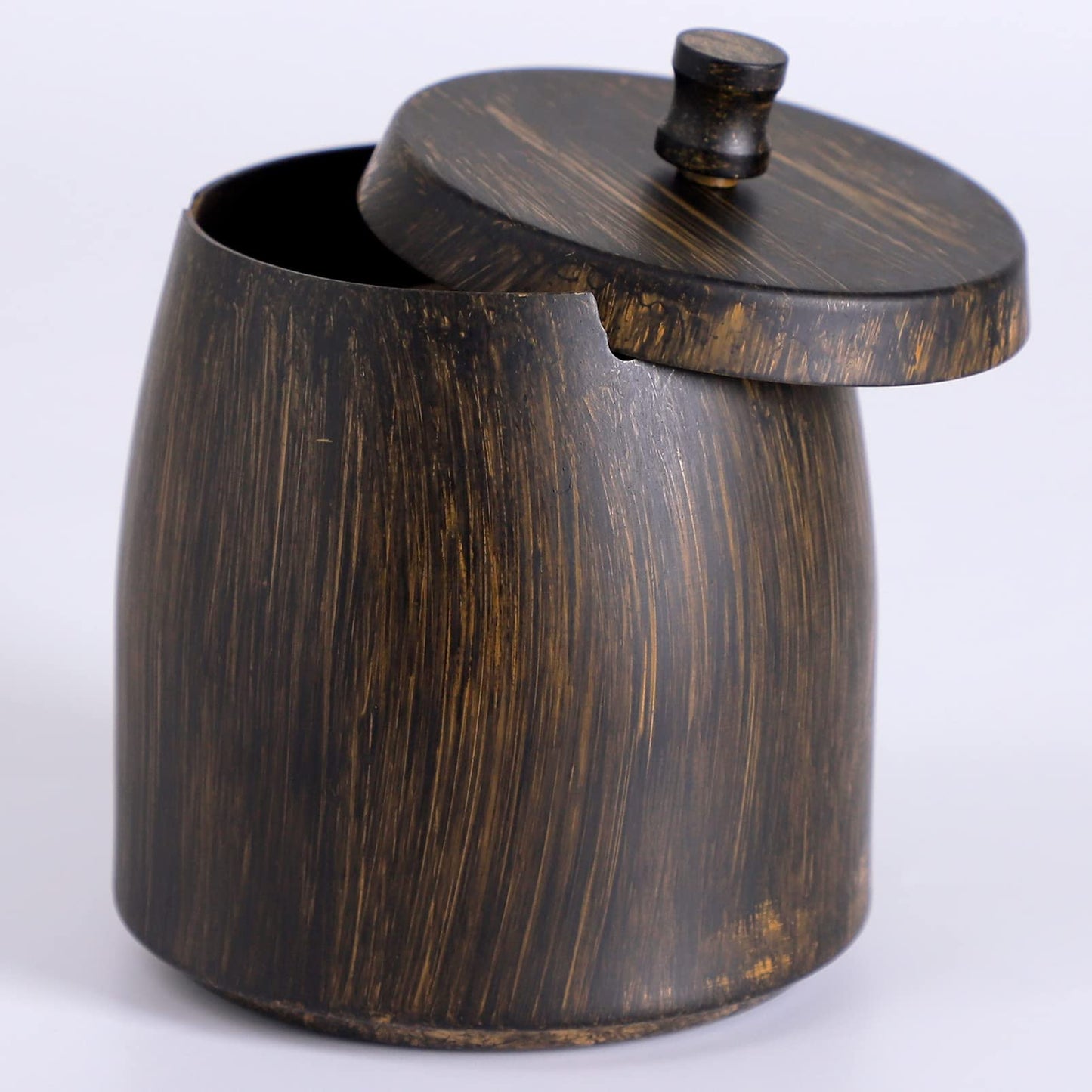 Ashtray with Lid for Cigarette, Stainless Steel Smokeless Odorless Windproof Ashtrays for Home Office Tabletop Outside Patio Outdoor Balcony(3.54"x3.0"x3.38")