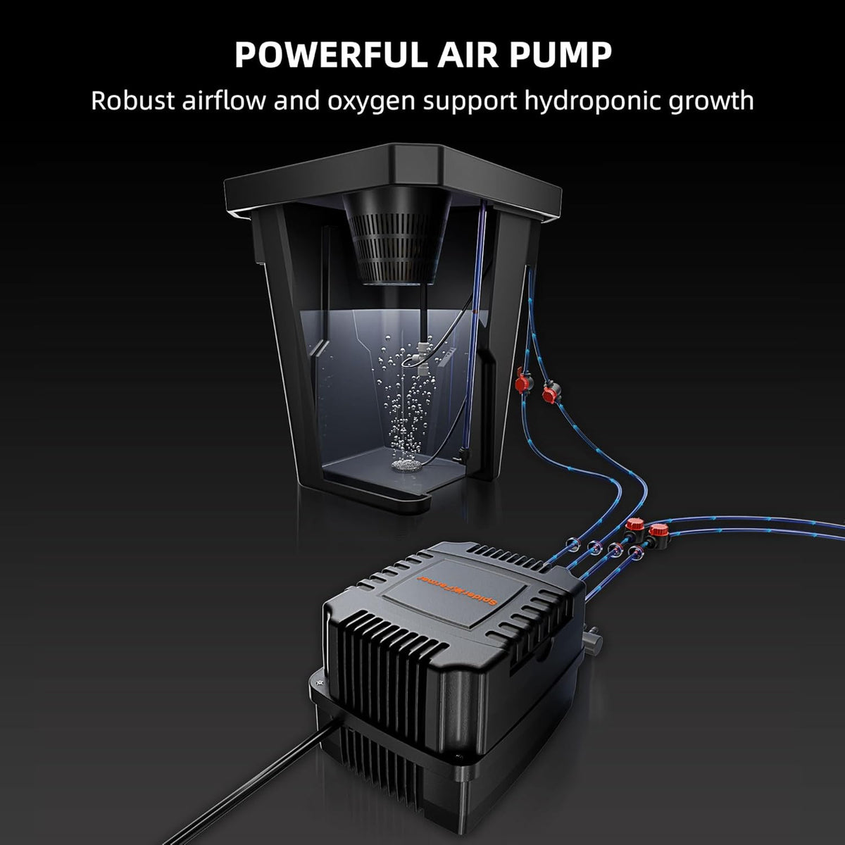 Spider Farmer DWC Hydroponics Growing System Kit 4 Buckets for Indoor Plant
