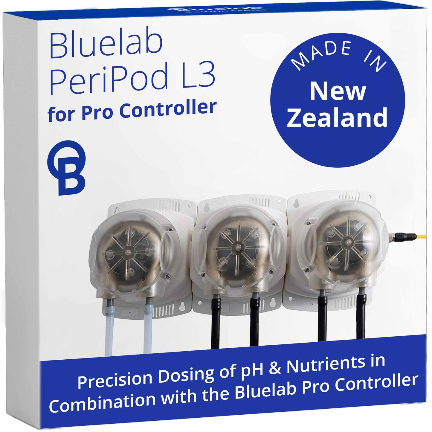 Bluelab PERIPODM4 Peripod M4 for Pro Controller, Dosing for pH and Nutrient (TDS), 4 Pumps with Accessories (Pro Controller Sold Separately), Tool for Hydroponic System and Indoor Plant Grow