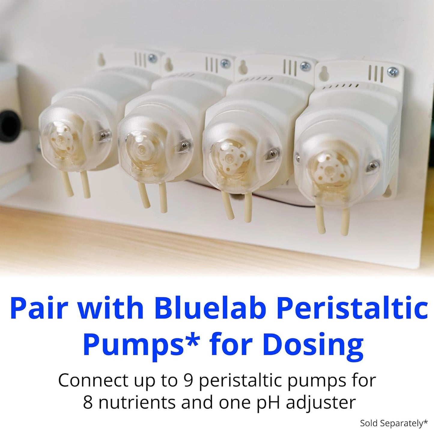 Bluelab IntelliDose Controller Kit Automated 24/7 Reservoir pH, EC, Temp Control with Wi-Fi, Multi-Nutrient Dosing, Replaceable Probes, Edenic Integration Advanced Hydroponic System Management
